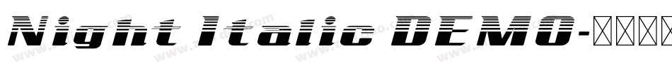 Night Italic DEMO字体转换